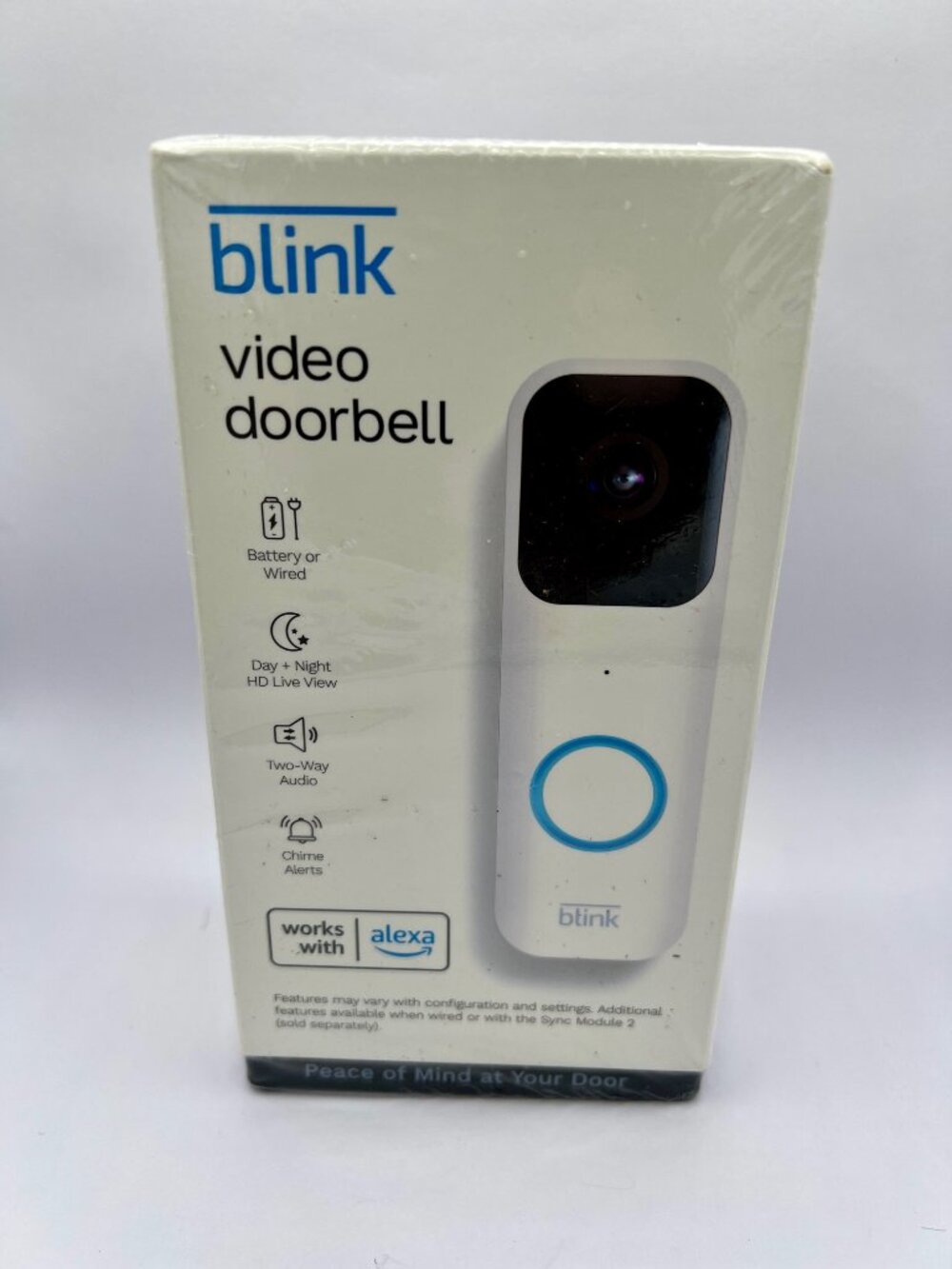 NEW Blink Video Doorbell White HD Smart WiFi Battery or Wired Works w/ Alexa